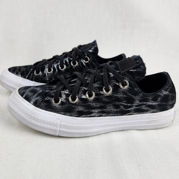 Converse All Star Shimmer Suede Low Top - Picture 2 of 10